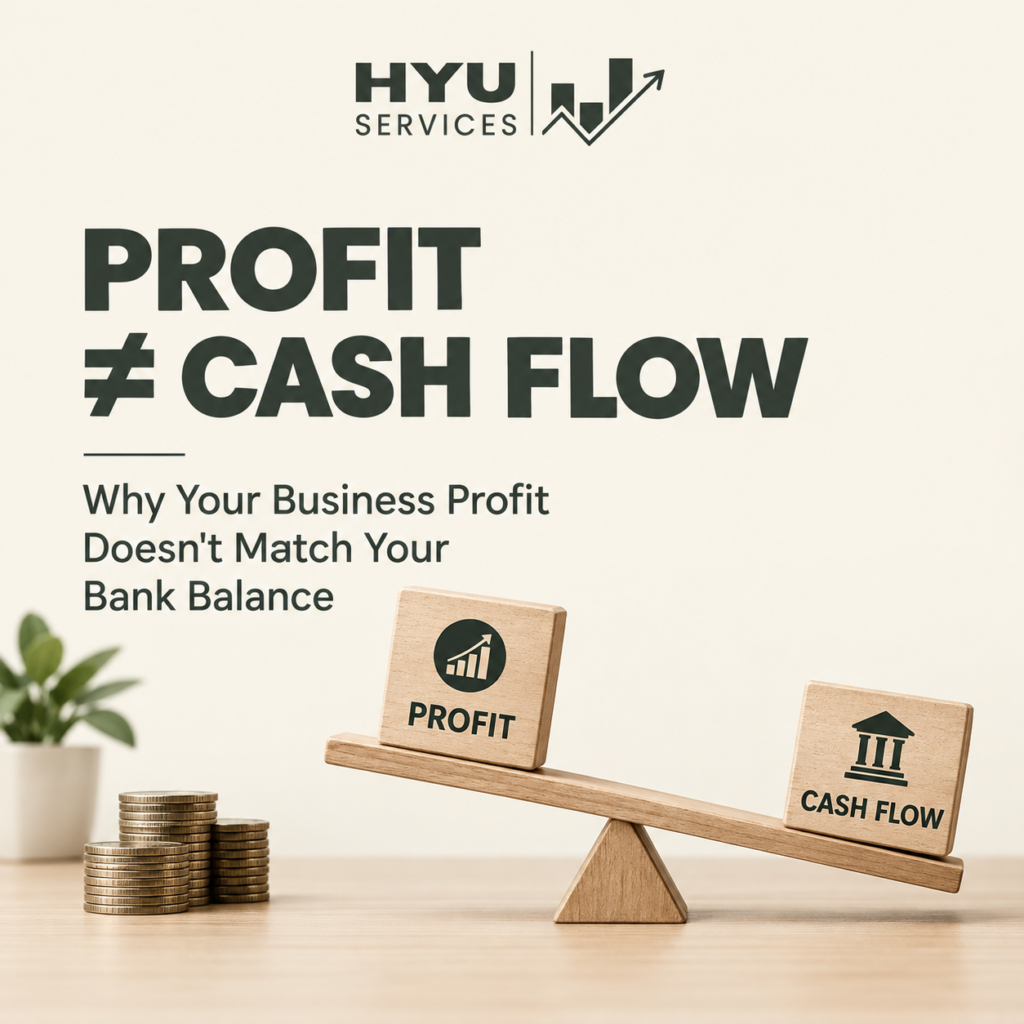 Profit vs cash flow for small businesses